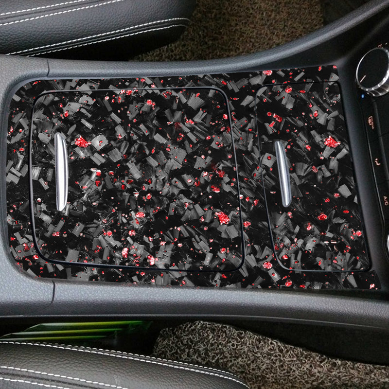 WXZOS Genuine Carbon Fiber Center Console Panel Trim for Mercedes W117 CLA 2013-2017