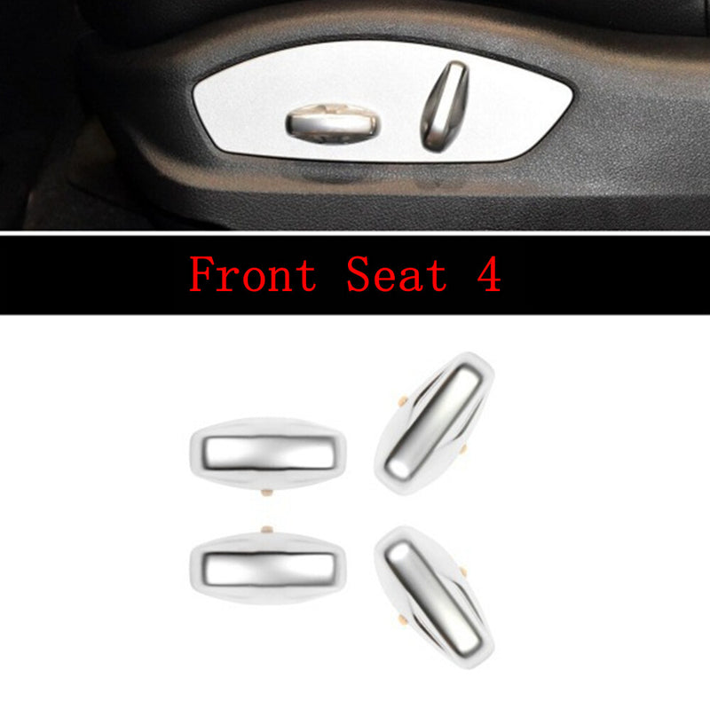 WXZOS 1PC Seat Adjustment Button Cover Trim Chrome Sticker for Porsche 911(992)2019-24