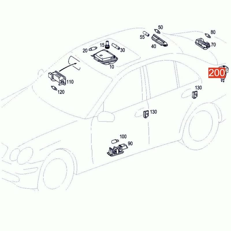 Cigarette Lighter 12V/15A Power Outlet Socket for Benz W203 C-Class 2004-2007