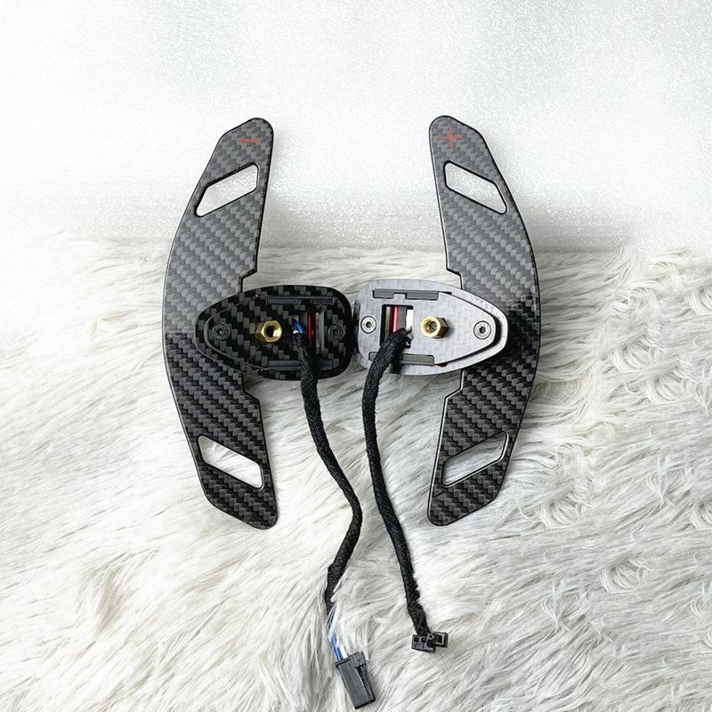 WXZOS Magnetic Carbon Fiber Gear Shifter Paddle for Mercedes R172 SLC-Class 2016-2020