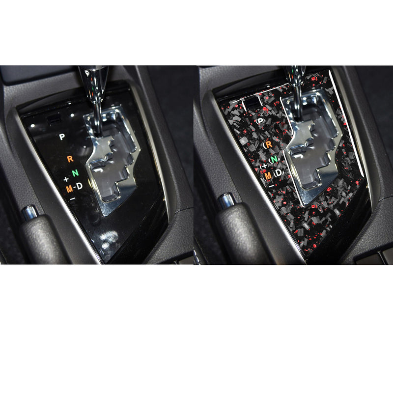 WXZOS Genuine Carbon Fiber Gear Shift Knob Lever Panel Trim for Toyota Corolla 2014-18