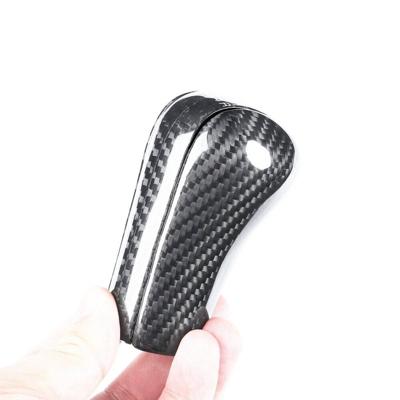 Genuine Carbon Fiber Gear Shift Knob Handle Cover Fit for Nissan GT-R 1989-2002