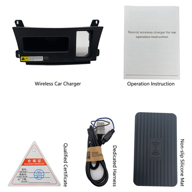 WXZOS Center Console Phone Wireless Fast Charging Pad for Ford Edge 2015-2018