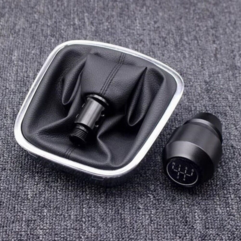 5 Speed Aluminum Alloy Gear Shift Knob w/Gaitor Boot for VW Polo 2011-2017 MT