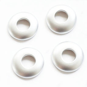 4Pcs ABS Silver Door Lock Knob Cap Cover for BMW 5 Series 2002-2009 E60 4DOOR