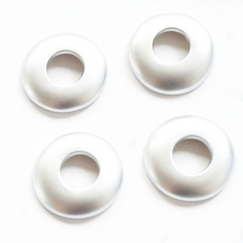 4Pcs ABS Silver Door Lock Knob Cap Cover for BMW 5 Series 2002-2009 E60 4DOOR