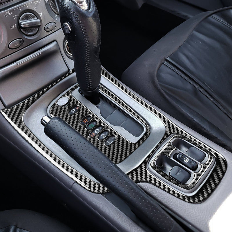 WXZOS Genuine Carbon Fiber Gear Shift Lever Panel Trim for Toyota Celica 2000-2005