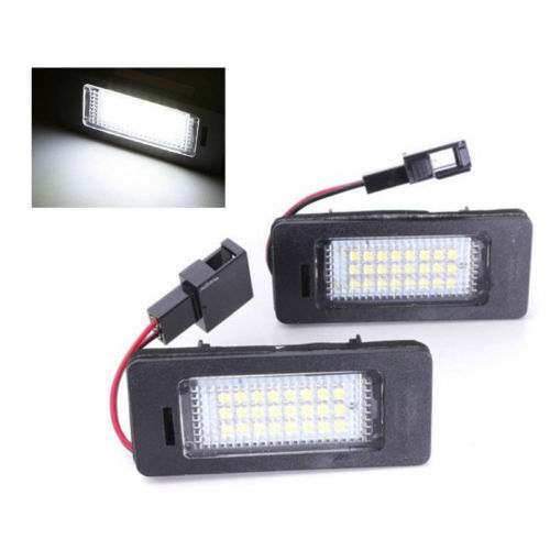 2x Error Free LED License Plate Light Lamp For Audi A4 B8 A5 S5 TT Q5 PASSAT R36
