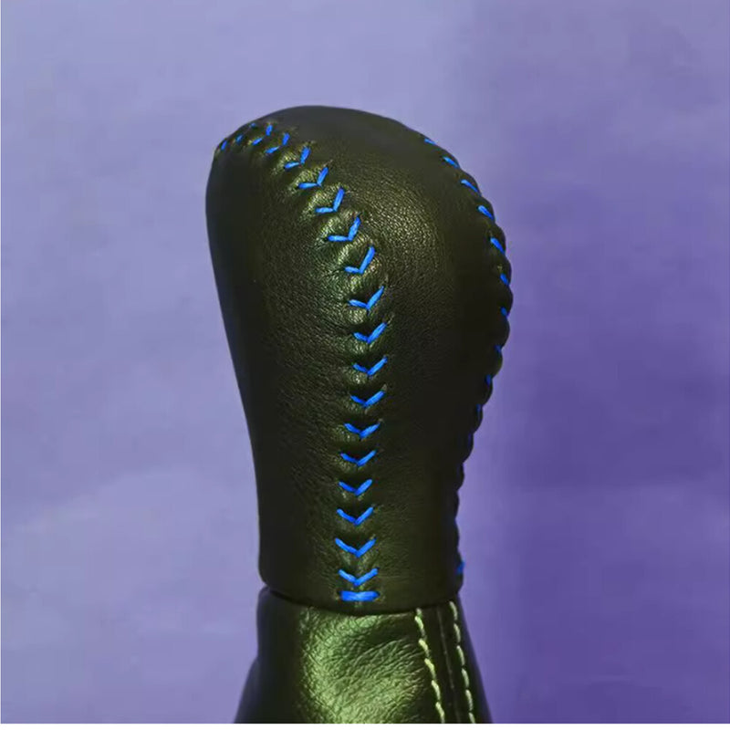 WXZOS Gear Shift Knob Protective Leather Cover for INFINITI Q50 QX50 2013-2016