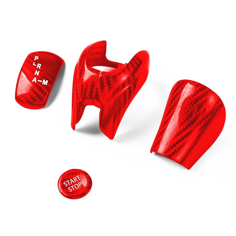 Genuine Carbon Fiber Gear Shift Knob Handle Cover Fit for Nissan GT-R 2008-2015