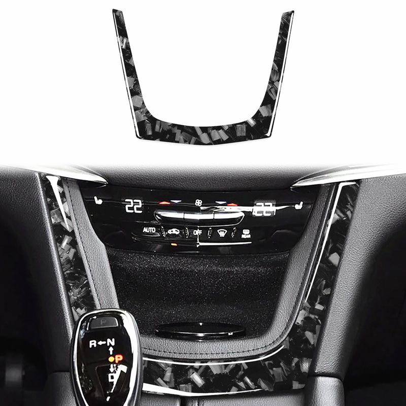 WXZOS Genuine Carbon Fiber Dashboard Center Console Trim for Cadillac XT5 2016-2017