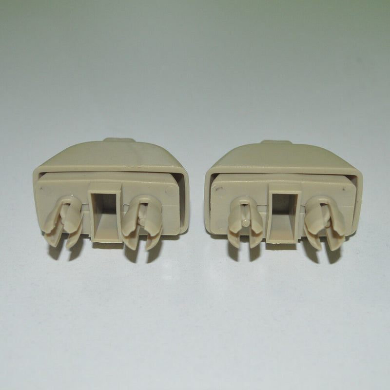 2 Pcs 4F0857561 Beige Sun Visor Clip Hook Mount for Audi A6 C6 2004-2011