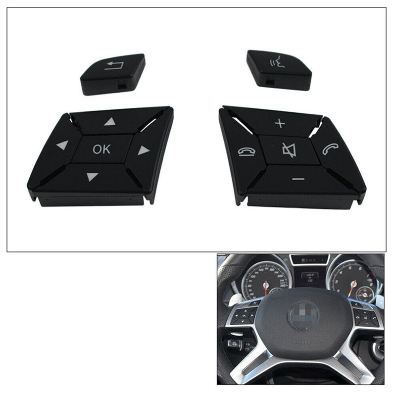 Steering Wheel Control Switch Button Cover Repair Kit for Benz G W463 2013-2018