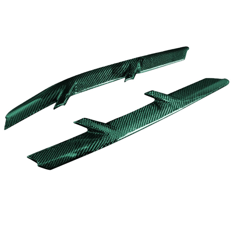 WXZOS 1SET Carbon Fiber Side Fender Vent  Trim for Chevrolet Corvette C7 2014-2019