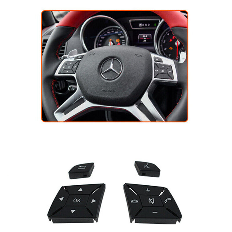 Steering Wheel Control Switch Button Cover Repair Kit for Benz ML W166 2012-2015