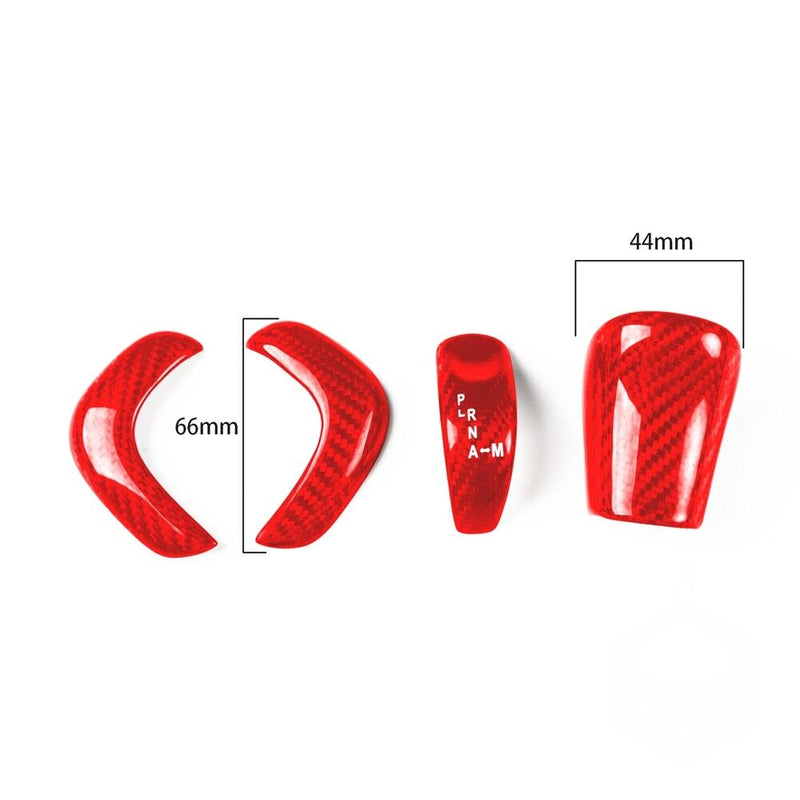 Genuine Carbon Fiber Gear Shift Knob Handle Cover Fit for Nissan GT-R 2017-2022