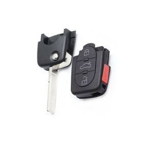 3+1 Button Flip Remote Key Fob w/ID48 Chip for Audi Allroad Quattro 2001-2005