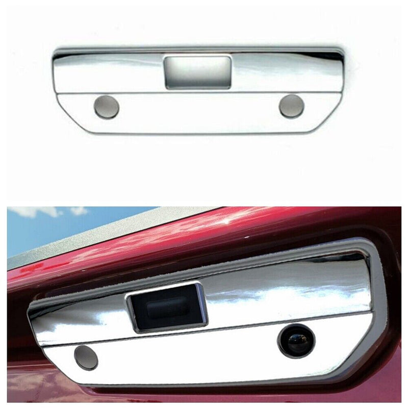 ABS Chrome Rear Tail Door Handle Cover Trim For Chevrolet Silverado 2019-2020