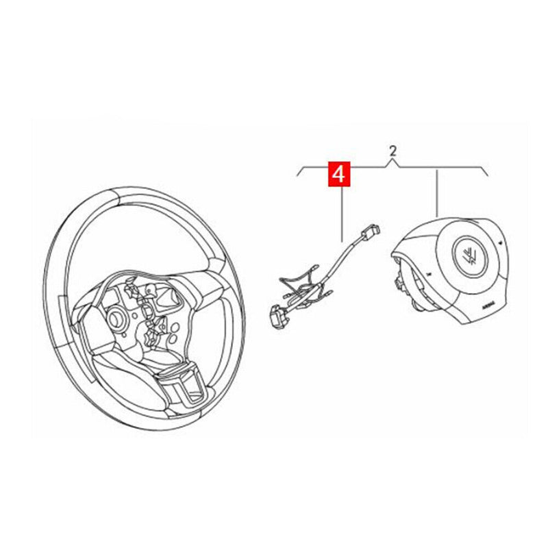 Steering Wheel Spiral Clock Spring Wiring Harness for VW Tiguan 2012-2018