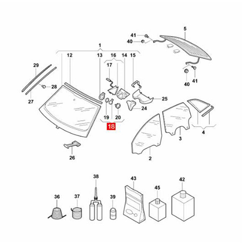 Windshield Glass-Rain Sensor 81A955555B for Audi A7 S7 A7 Quattro RS7 2019-2022