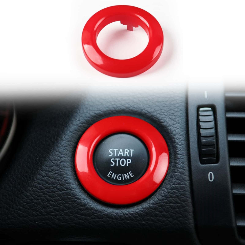 WXZOS Start Stop Switch Button Trim Cover for BMW E81 E82 E87 E88 1Series 2005-2011