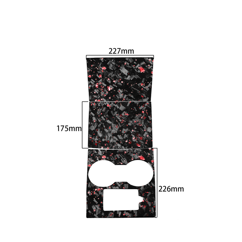 WXZOS Genuine Carbon Fiber Center Console Panel Trim for Tesla	Model3 2017-2024