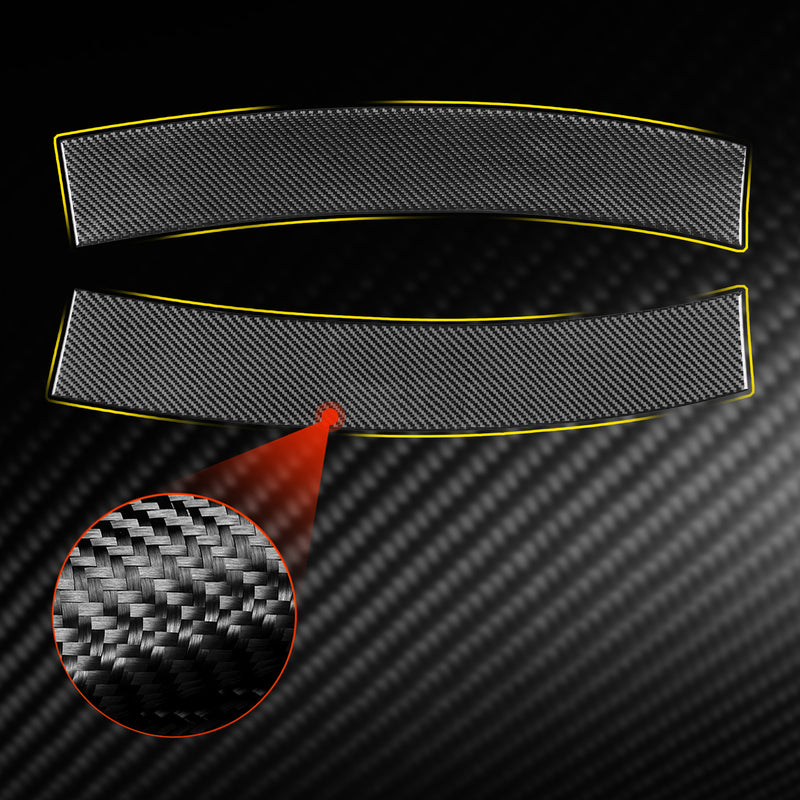 WXZOS Genuine Carbon Fiber Front Roof Panel Trim for Chevrolet Corvette C8 2020-2024