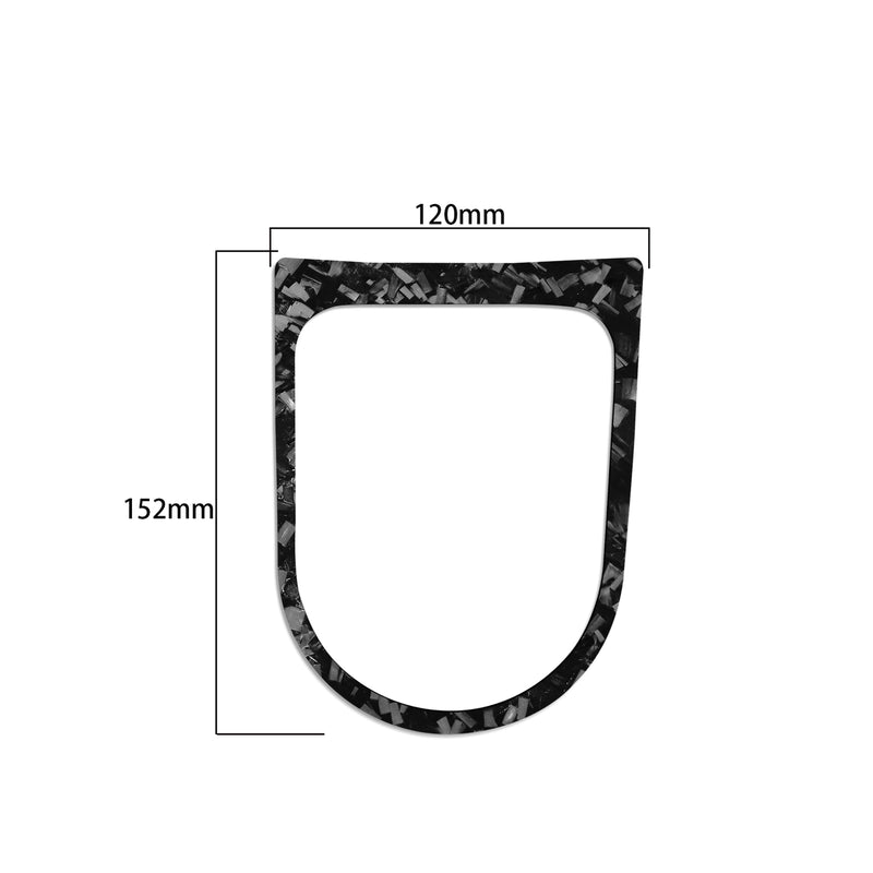 WXZOS Genuine Carbon Fiber Gear Shift Lever Panel Trim for Ford Mustang 2015-2020