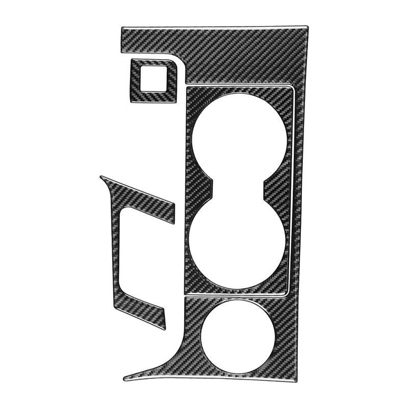 WXZOS Genuine Carbon Fiber Center Console Cup Holder Trim for Toyota Tundra 2007-2013