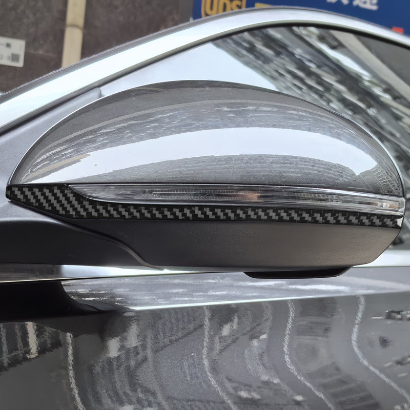 WXZOS Genuine Carbon Fiber Side Wing Mirror Trim for Mercedes W206 C-class 2022-2024