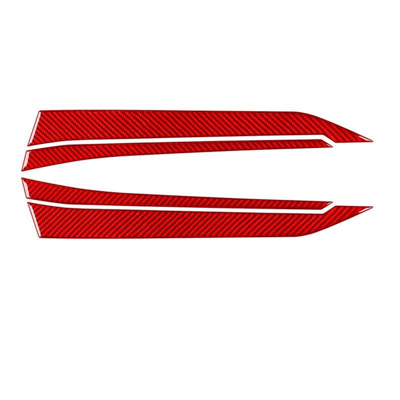 WXZOS Genuine Carbon Fiber Exterior Door Handle Trim for Chevrolet Corvette C8 2020-24