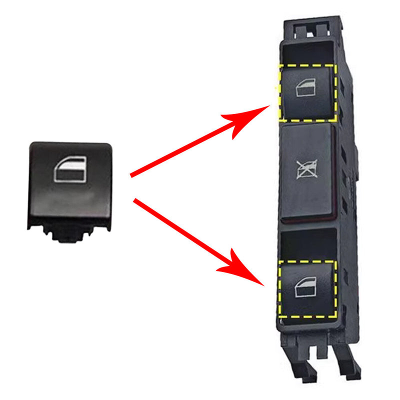 WXZOS Left Window Lifter Switch Button Cover for BMW 3series 1998-2004 E46 Sedan/Wagon