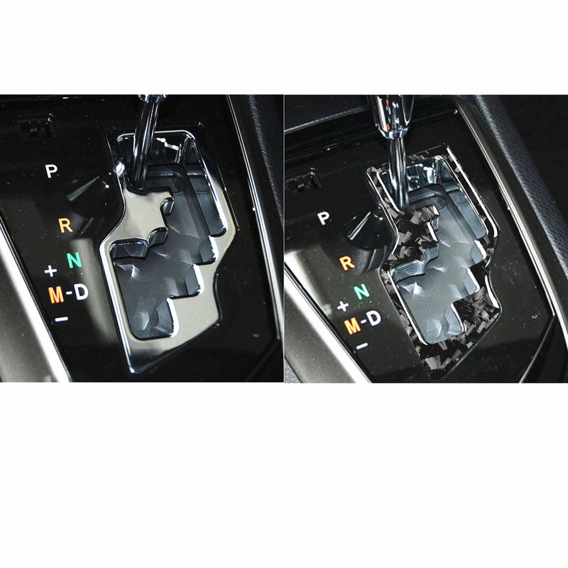 WXZOS Genuine Carbon Fiber Gear Shift Knob Lever Panel Trim for Toyota Corolla 2014-18