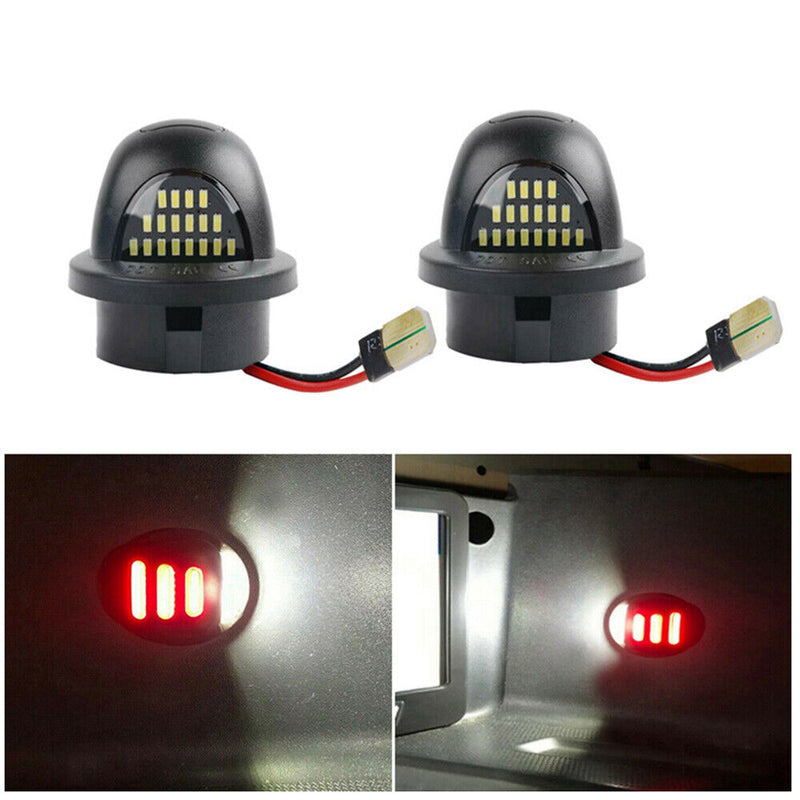 2X LED License Plate Light With Lamp for Ford F150/250/350 Ranger Explorer 83-16