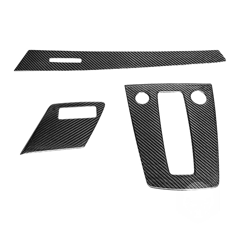 WXZOS Genuine Carbon Fiber Center Console Shift Lever Trim for Audi A3 S3 2021-2023