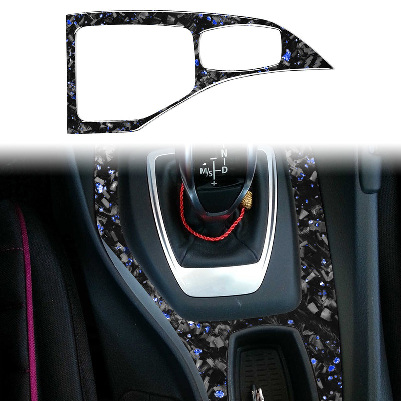 WXZOS Genuine Carbon Fiber Gear Shift Lever Panel Trim for BMW E84 X1 2011-2015