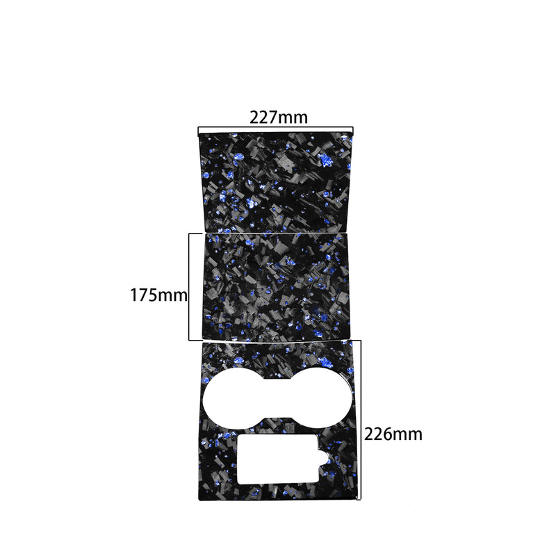 WXZOS Genuine Carbon Fiber Center Console Panel Trim for Tesla	Model3 2017-2024