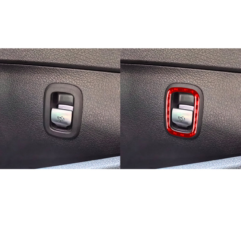 WXZOS Genuine Carbon Fiber Rear Trunk Switch Trim for Mercedes W206 C-class 2022-2024