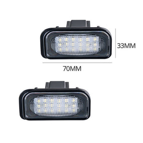 LED License Plate Light With Lamp for Mercedes Benz 2001-2007 W203 4Door Sedan