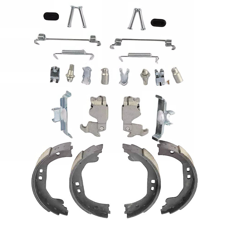 WXZOS Parking Brake Shoes w/Accessory Fastener Kits for Maserati Ghibli M157 2013-2016