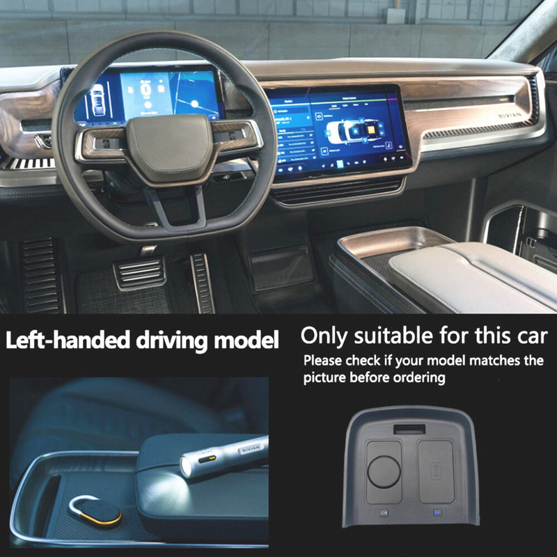 WXZOS Center Console Phone Wireless Fast Charging Pad for Rivian R1T 2019-2023
