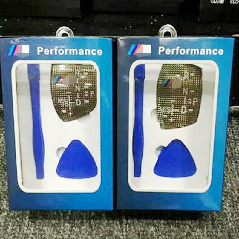 Short Type Gear Shift Knob Panel Sticker AT For BMW //M E82 E90 E60 F10 F30 F34