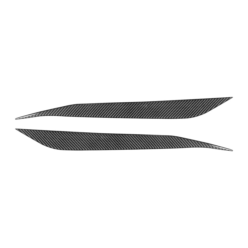 WXZOS Genuine Carbon Fiber Headlight Eyebrow Trim for Chevrolet Corvette C8 2020-2024