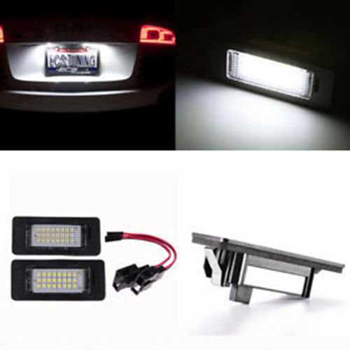 2x Error Free LED License Plate Light Lamp For Audi A4 B8 A5 S5 TT Q5 PASSAT R36
