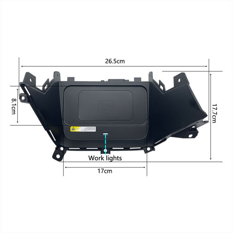 WXZOS Center Console Phone Wireless Fast Charging Pad for Hyundai Sonata 2018