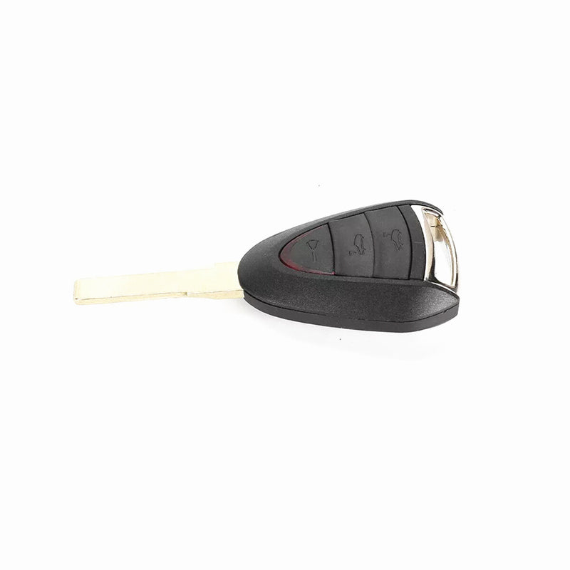 WXZOS 2/3 Buttons Remote Key Fob Shell w/Rubber Mat for Porsche 911 (997) 2005-2012