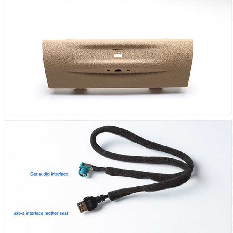 Beige Dash Ambiet LED Light USB Cover Plate for BMW 3serie F30 F34 F35 2013-2018