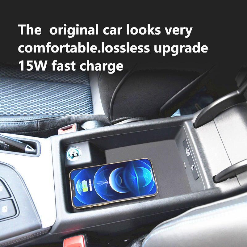 WXZOS Center Console Phone Wireless Fast Charging Pad for Audi A4 B9 S4 2018-2020
