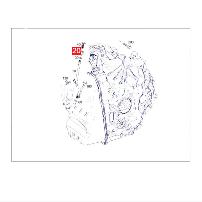 AT Transmission Dipstick Tube Cap w/Locking Pin for Mercedes G500 W463 2004-2015