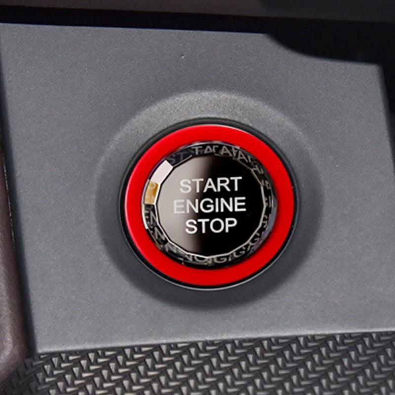WXZOS Crystal Start Stop Ignition Switch Button Cover for Audi A4 allroad B9 2017-2024